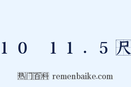 10～11.5尺是什么意思的图片